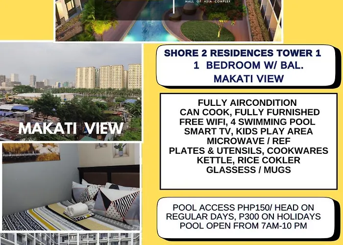 335 Sea Residences Tower F Staycation Infront Of Moa, Arena, Ikea, Smx, Moa Complex, Near Cod, Solaire, Okada, Parqal, & Naia 123 アパート