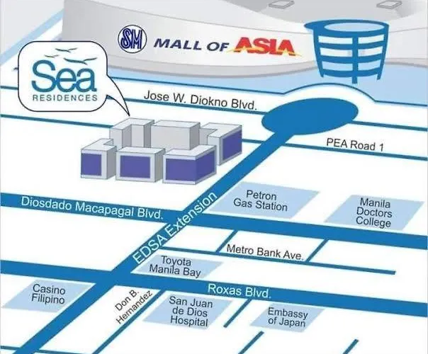 335 Sea Residences Tower F Staycation Infront Of Moa, Arena, Ikea, Smx, Moa Complex, Near Cod, Solaire, Okada, Parqal, & Naia 123